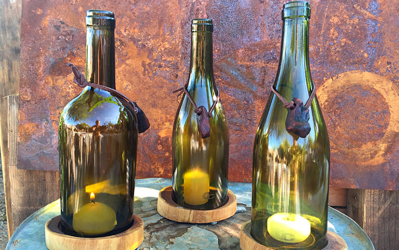 agujas del reloj fusión Unir 8 formas de reutilizar las botellas de vino para decorar - Vinos de Finca